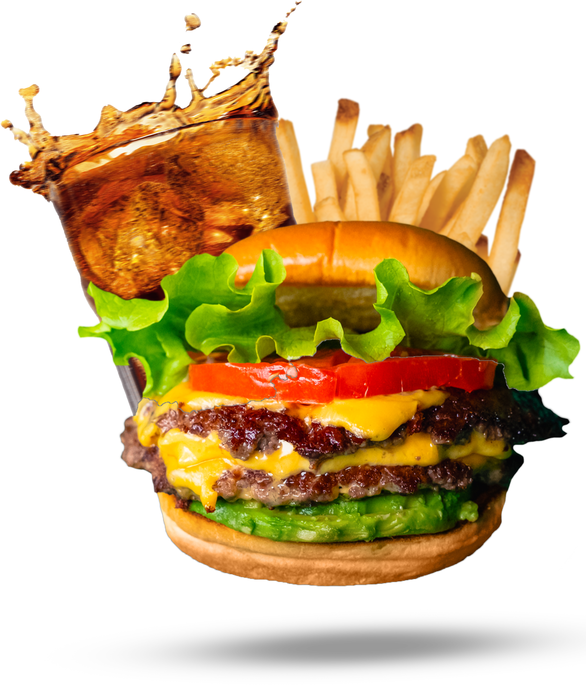 smash burger haute qualité - photographie pour menus de restauration